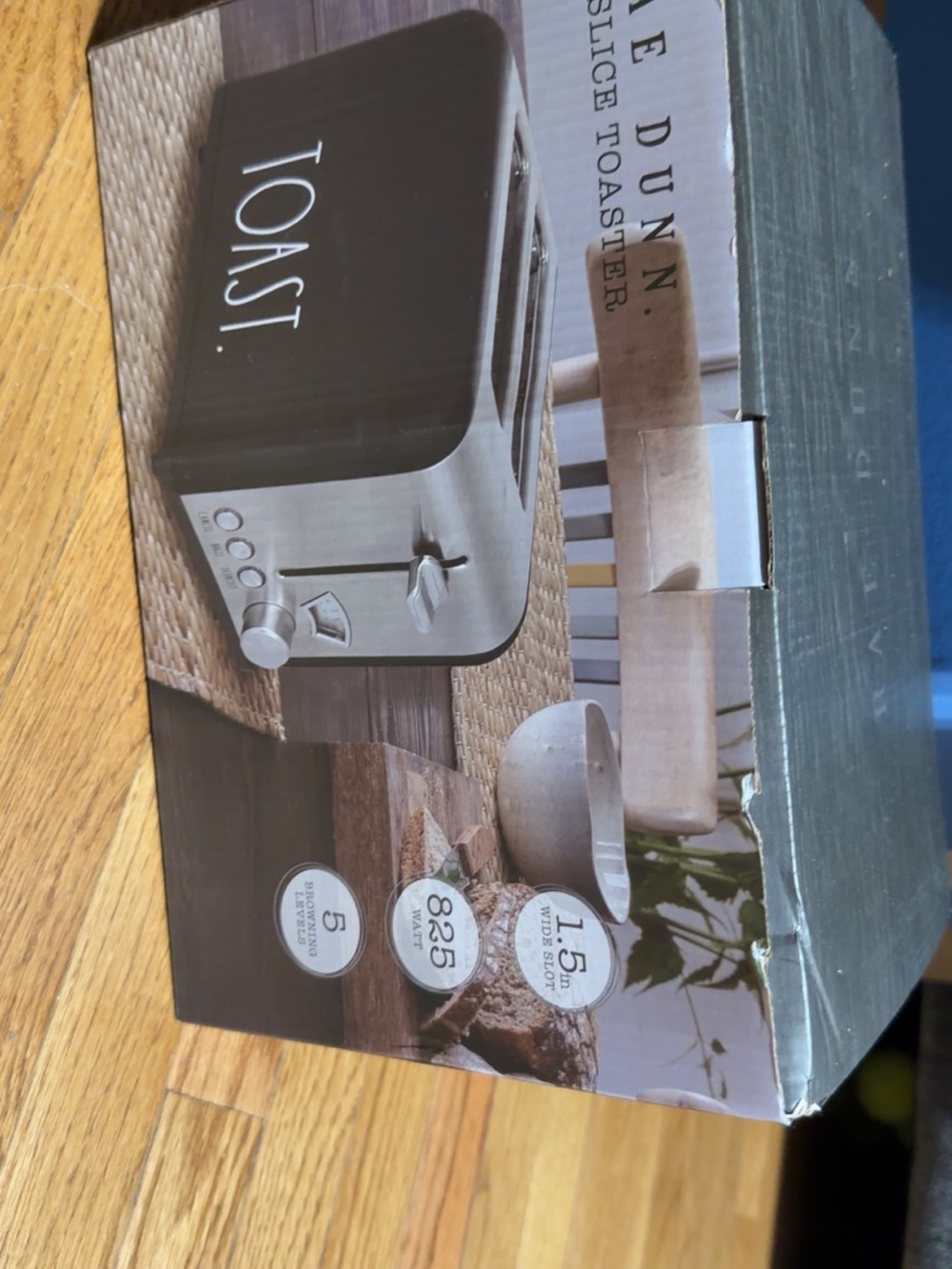 Rae Dunn Black and Silver Two-Slice Toaster